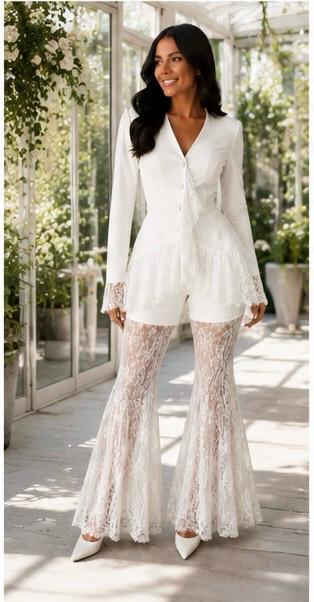 Thia Luxe Lace Set Two-Piece Set