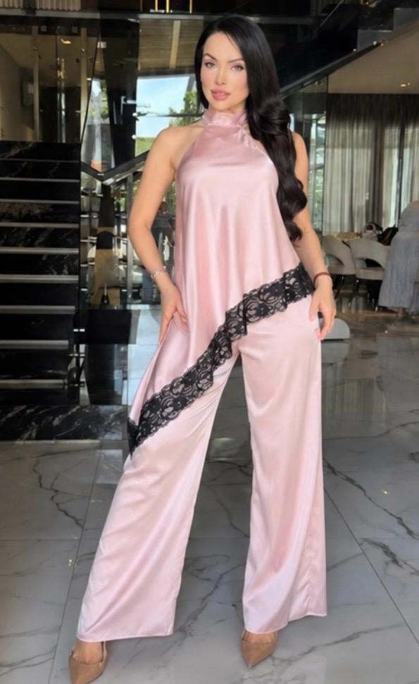 Elegance Lace-Accent Set pant