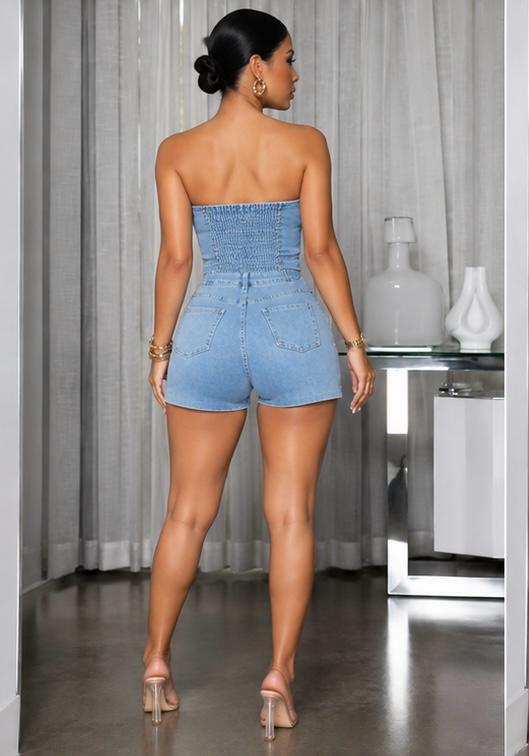 Denim Muse Romper